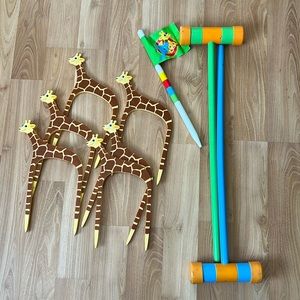 Sunny Patch Safari Giraffe Croquet Set